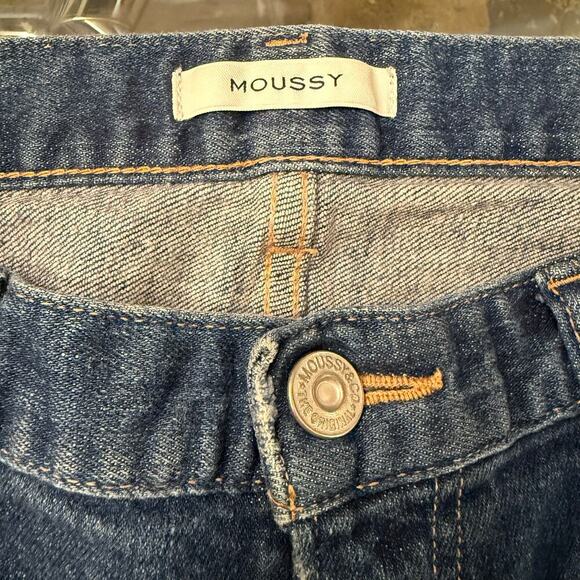 Moussy Vintage ISKO Comfort Ace Skinny Jeans Blue Distressed Ripped Women’s 30 - Picture 8 of 9